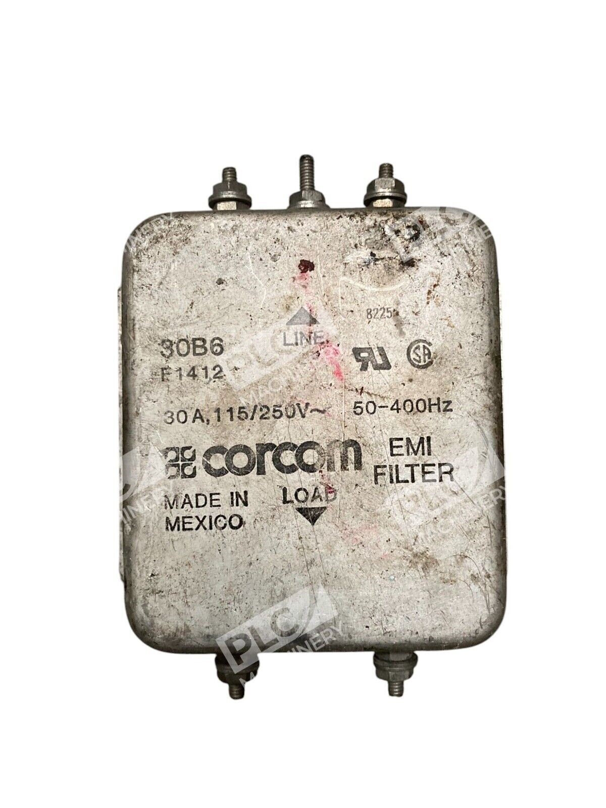 Corcom 30B6 - Corcom 30A 115/250V 50-400Hz F1412 EMI Filter 30B6