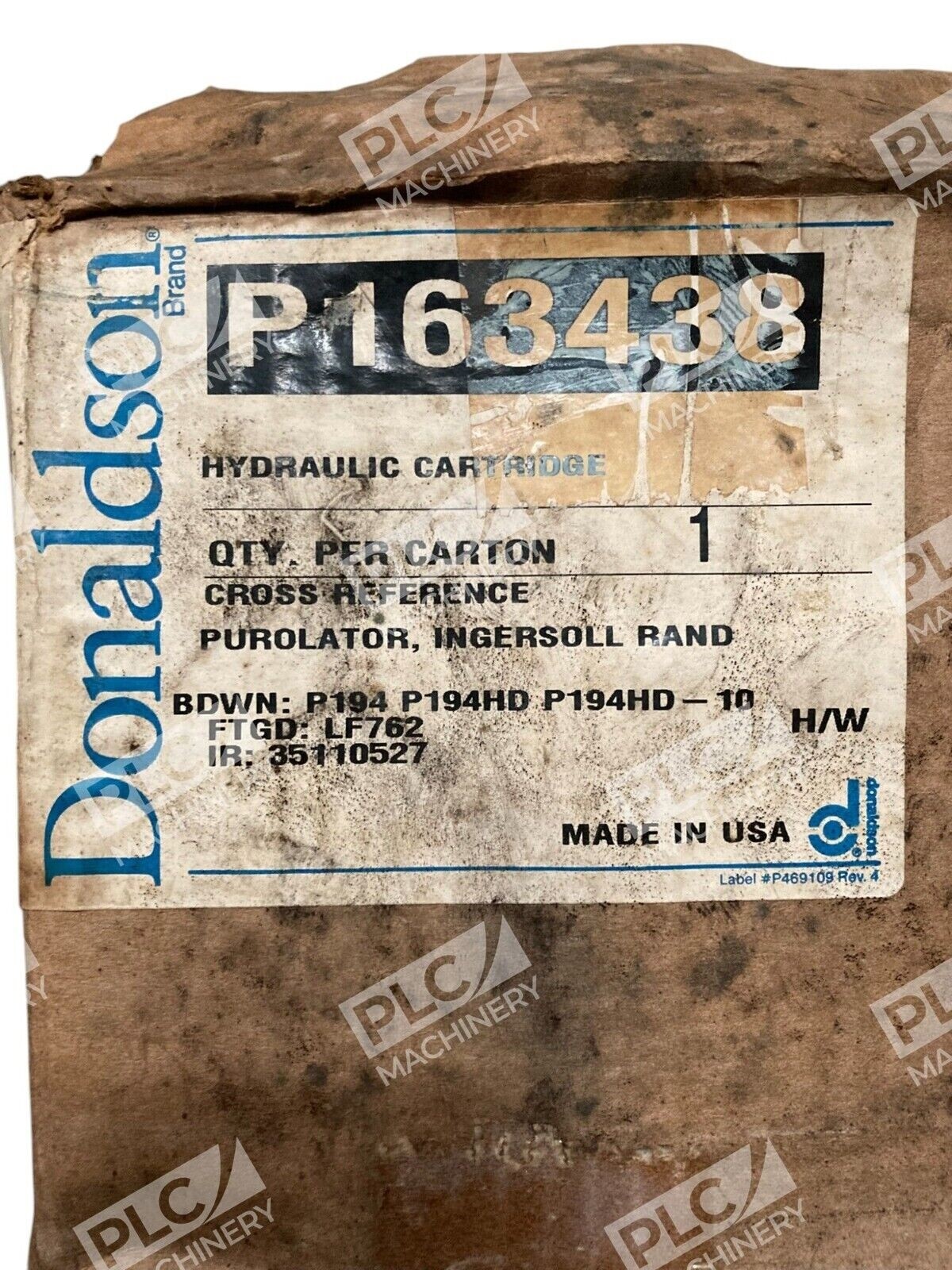 Donaldson P163438 - Donaldson Hydraulic Cartridge P163438
