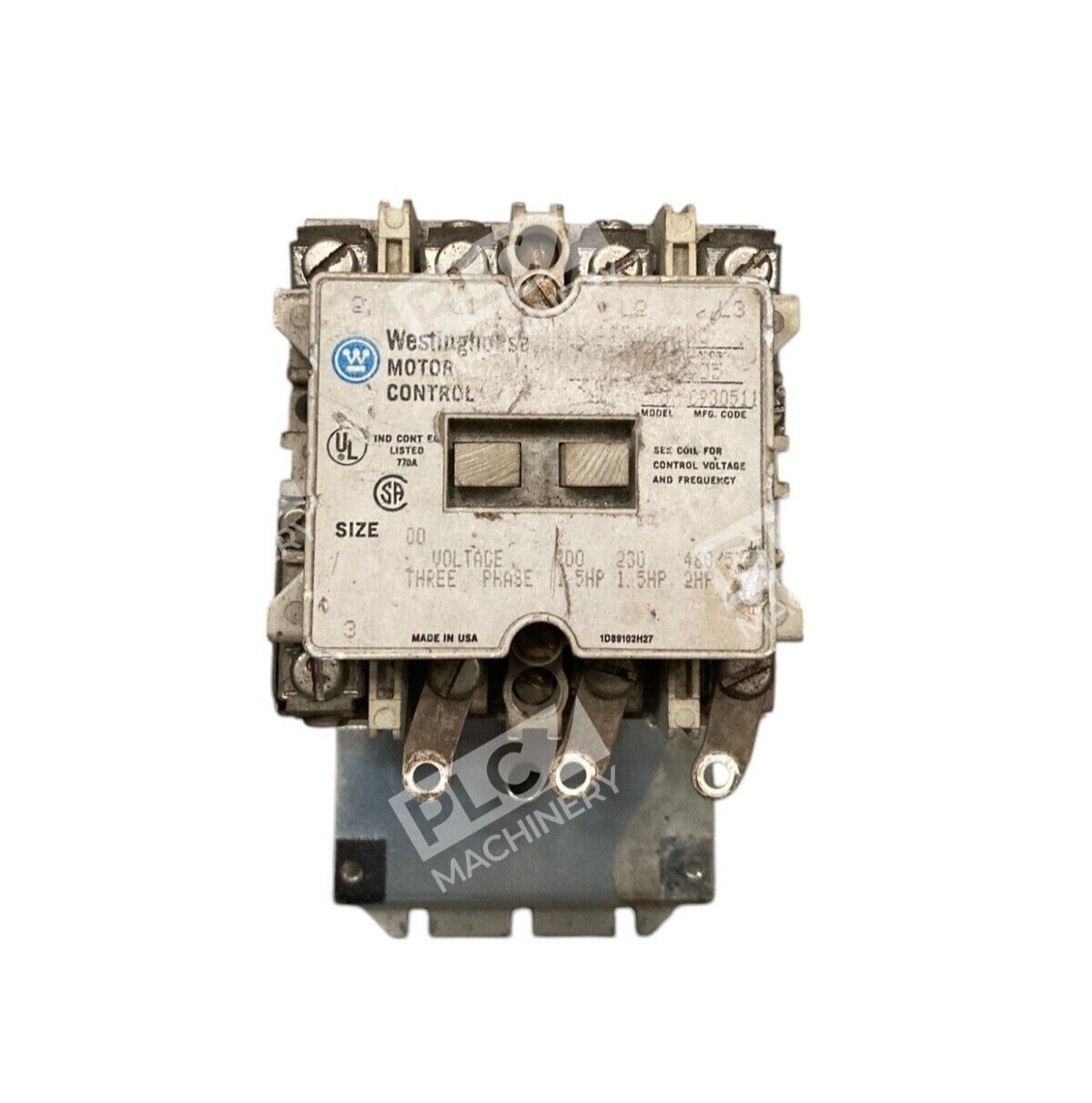 Westinghouse A200M1CAC - Westinghouse Size 00 Three Phase Motor Starter A200M1CAC