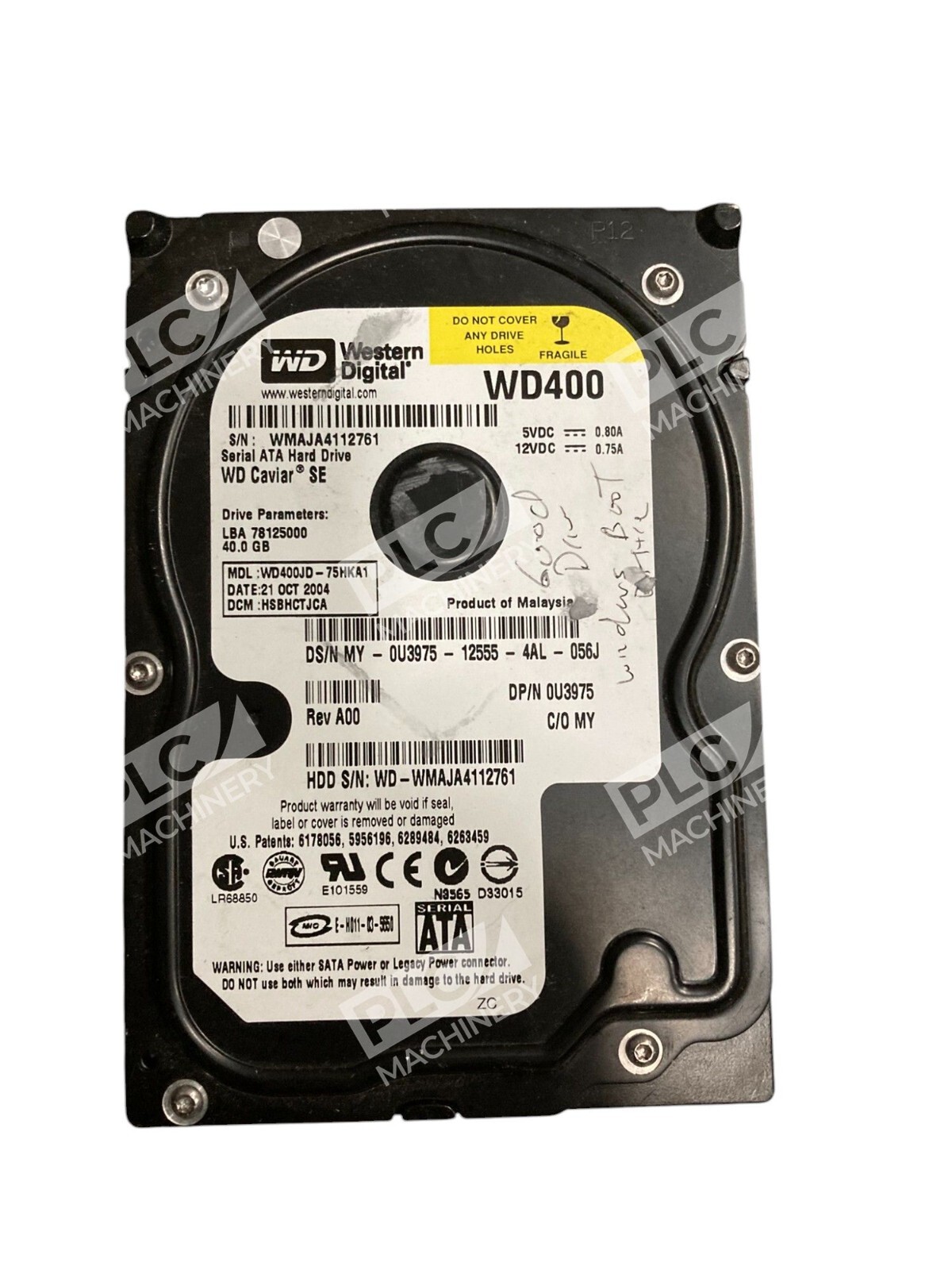 Western Digital 0U3975 - Western Digital WD 40GB WD400 WD Caviar SE Serial ATA Hard D