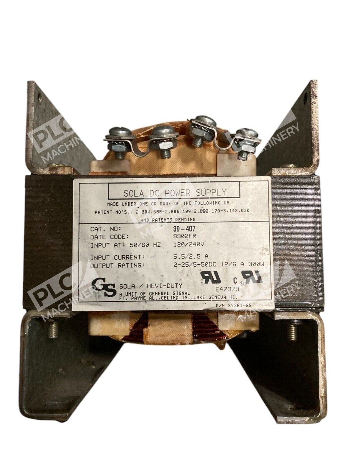 Sola 39-407 - Sola GS Hevi Duty 300W DC Power Supply 39-407