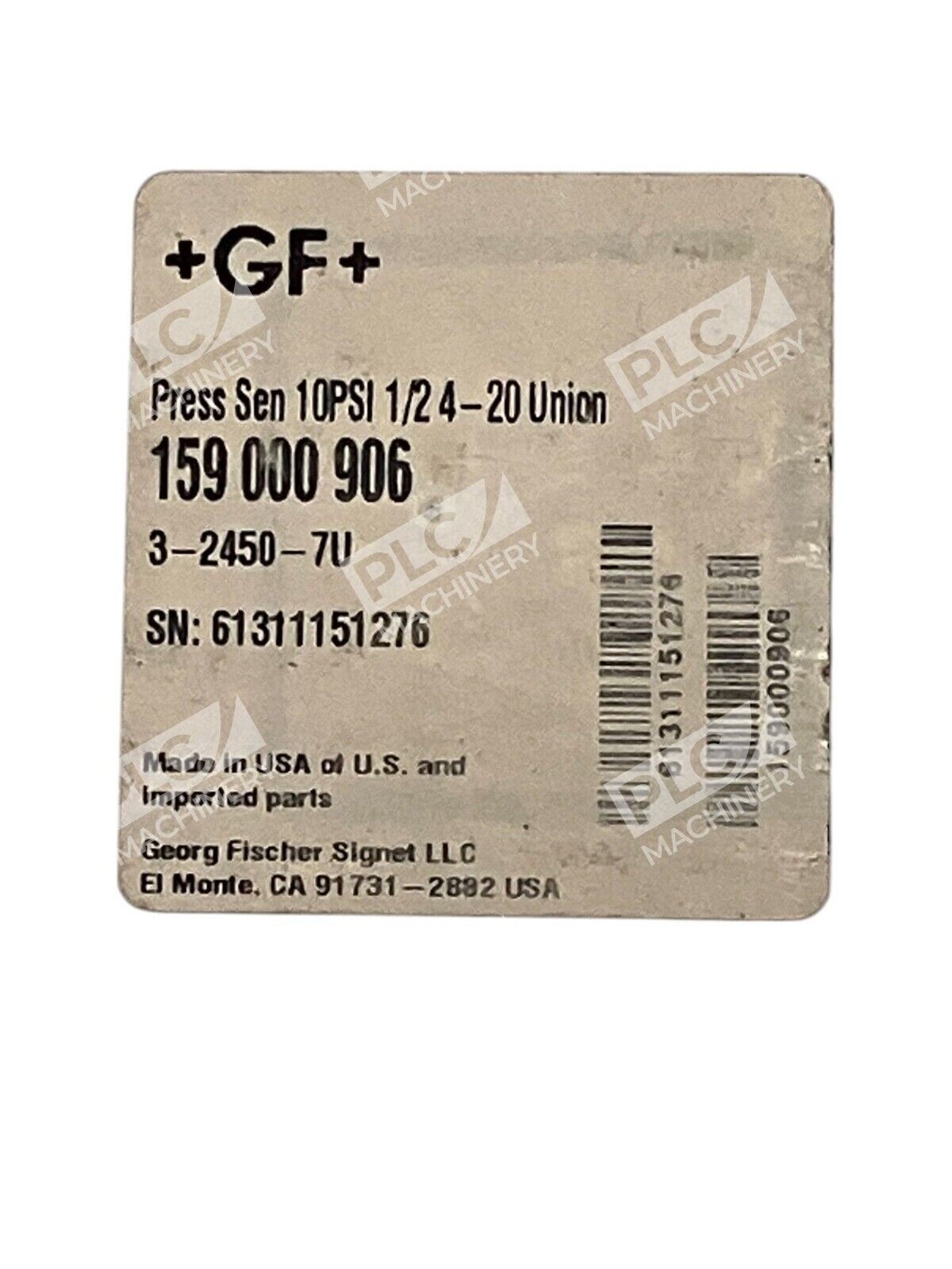 Georg Fischer 159000906 10PSI 1/24-20 Union Pressure Sensor 3-2450-7U - Image 3