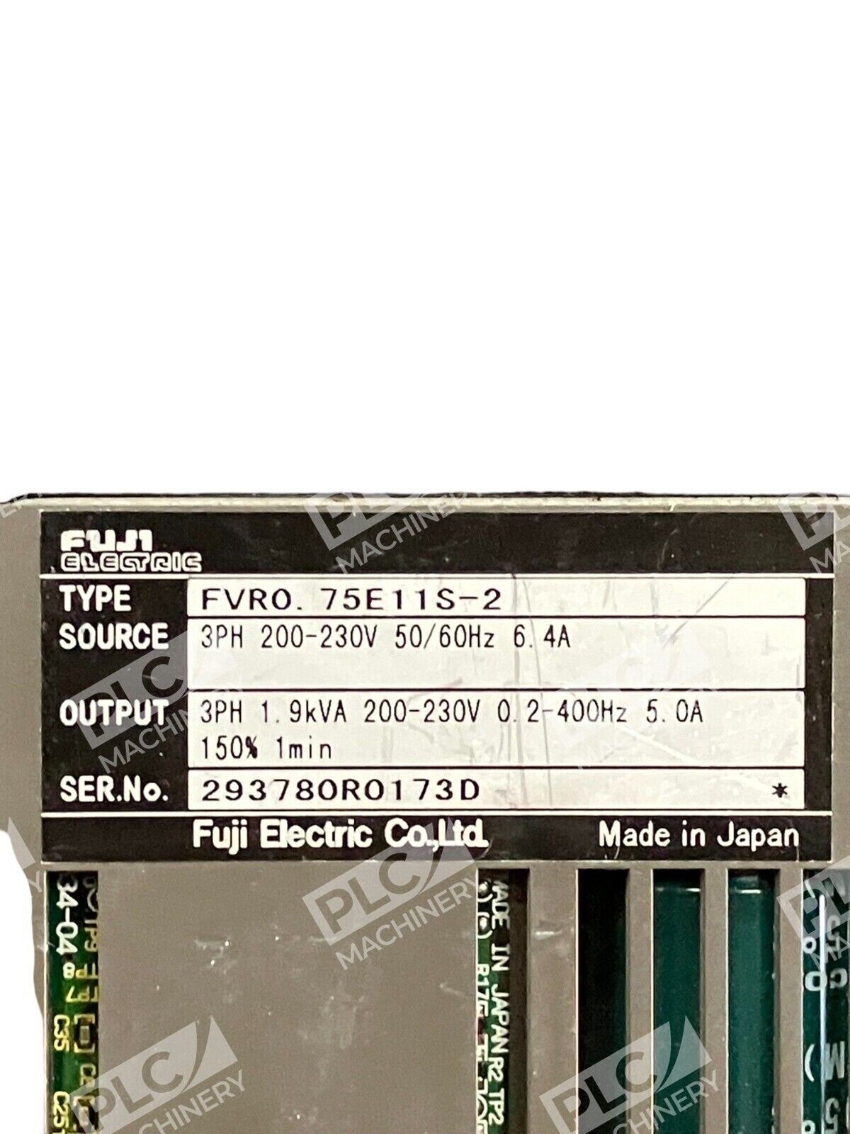 FVR0.75E11S-2 - Fanuc - Fuji Electric 3PH Inverter - Image 3