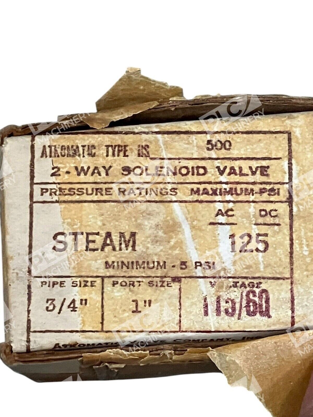 Atkomatic US-500 - Atkomatic 3/4" Pipe 1" Port 2-Way Solenoid Valve US-500