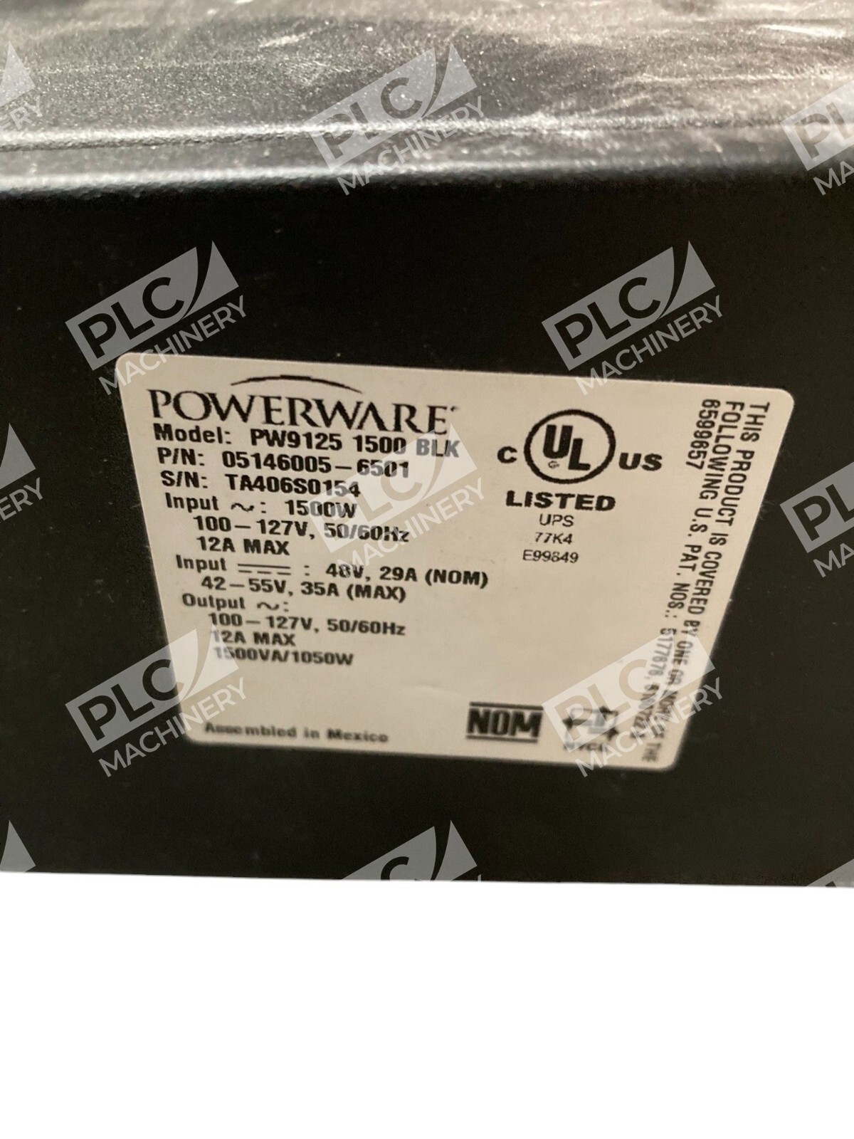 Powerware 05146005-6501 12A UPS Powerware 9125 PW9125 1500 BLK - Image 4