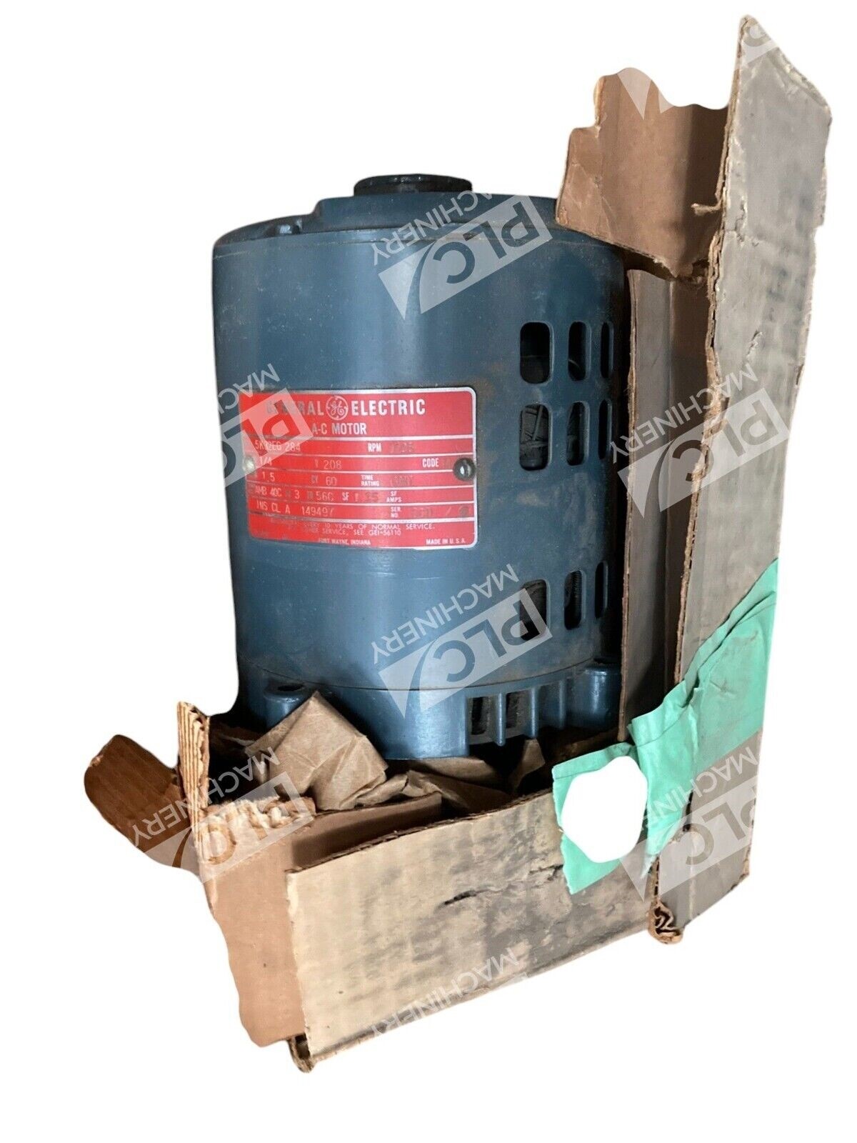 General Electric 5K32EG284 - General Electric GE 1.5A 1/4HP 1725RPM 208V AC Motor 5K32EG2