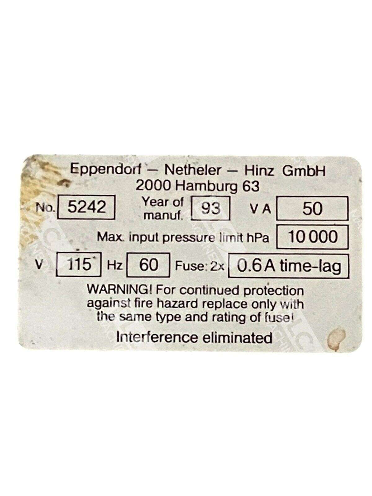 Eppendorf 5242 B 01405 Microinjector 5242 - Image 5