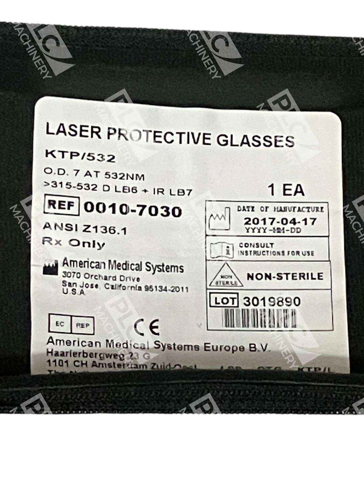 AMS Laser Protective Glasses Case KTP/532 - Image 3