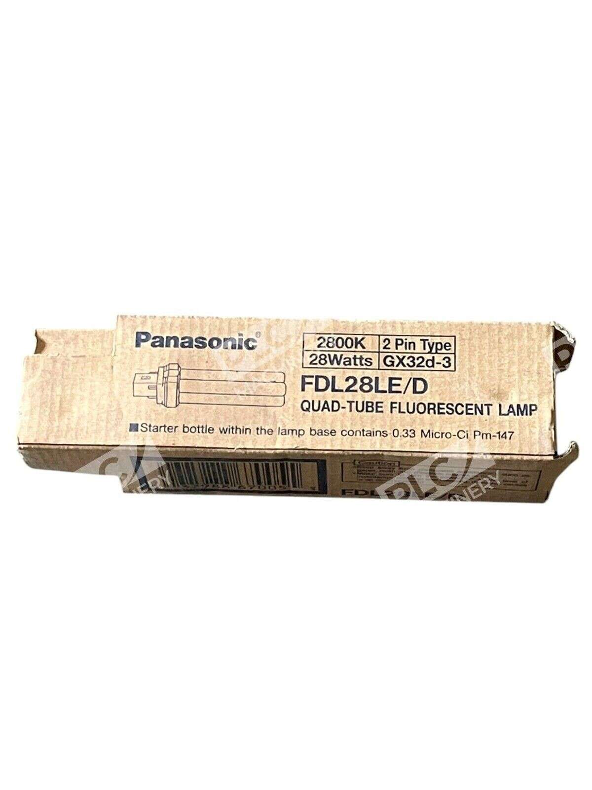 Panasonic 2800K 2Pin 28W GX32d-3 Quad-Tube Fluorescent Lamp FDL28LE/D - Image 2