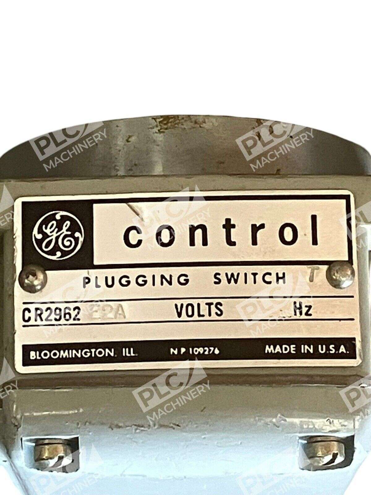 General Electic GE Control Plugging Switch CR2962E2A - Image 3
