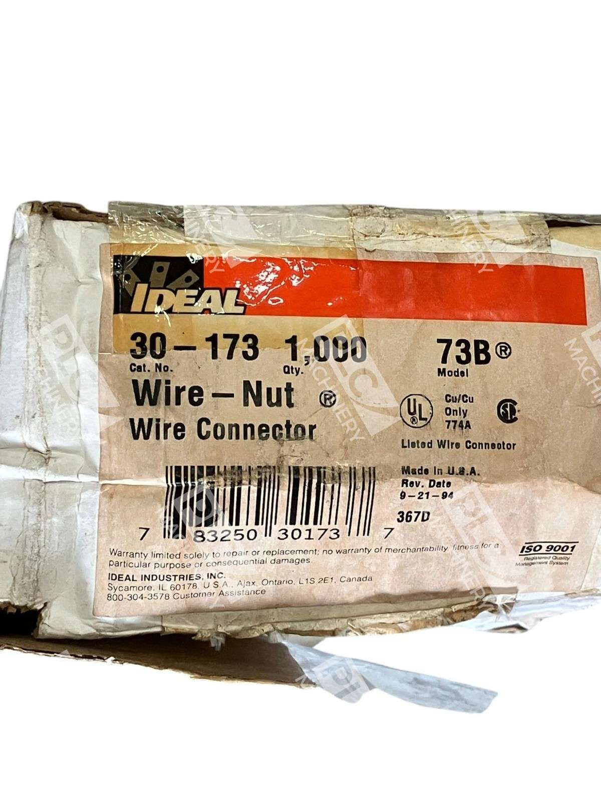 Ideal 30-173 - Ideal 73B Wire Nut Wire Connector 30-173 (Box of 1000)