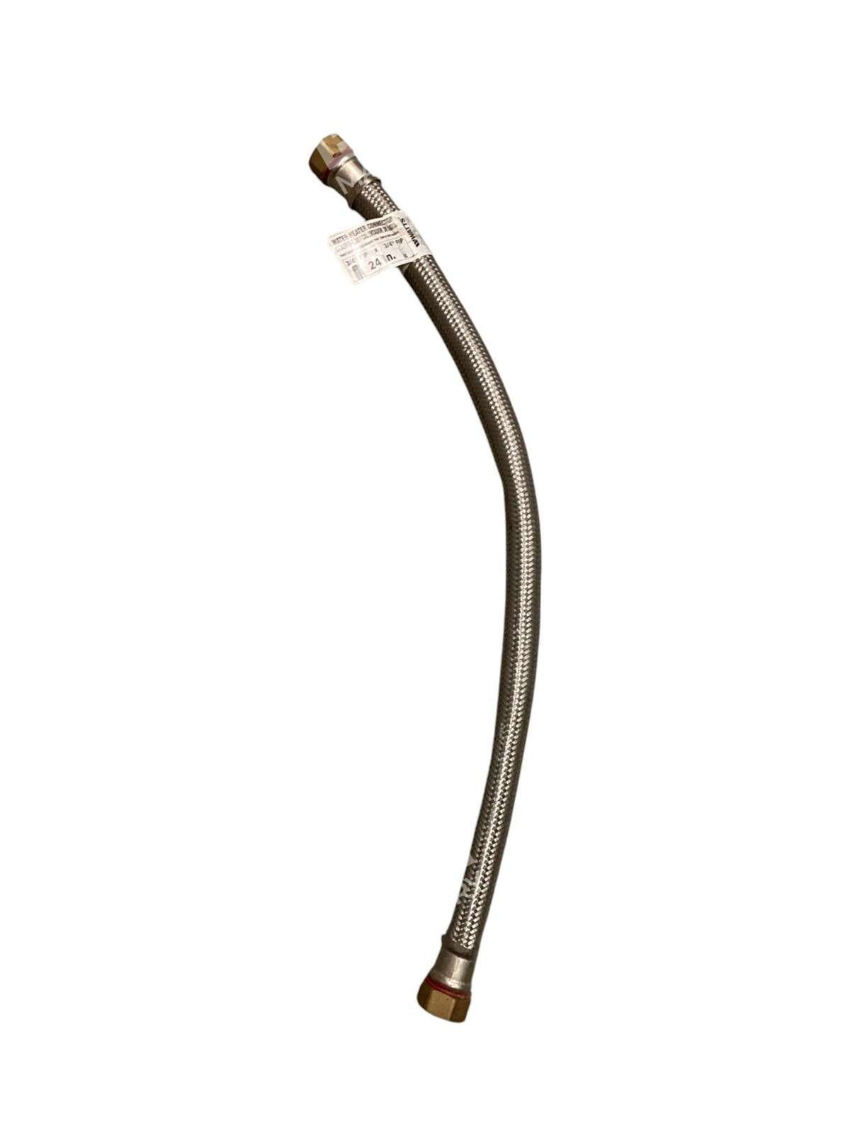 Watts 3/4"FIPx3/4"FIP 24" - Watts Braided Stainless Steel Water Heater Connector 3/4"FIP