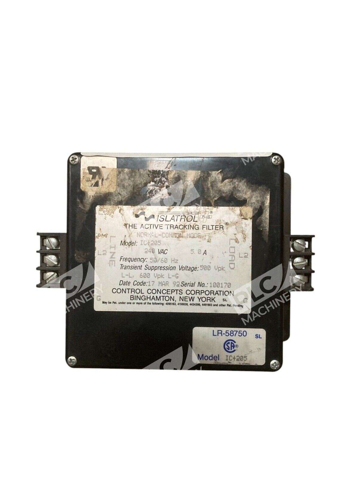 Control Concepts IC+205 - Control Concepts 240VAC 5A 500Vpk Islatrol The Active Tracki