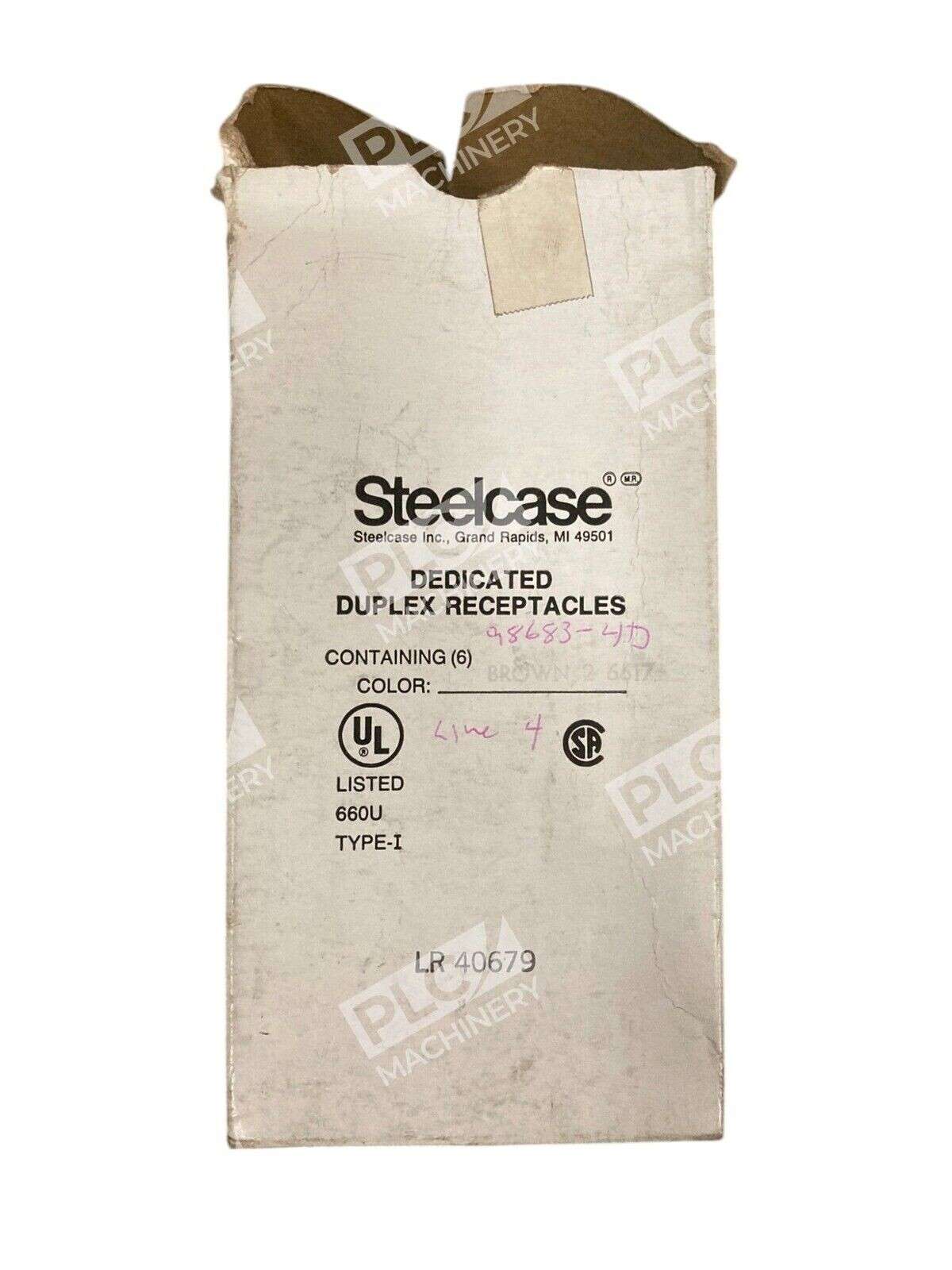 Steelcase 98683-4D - Steelcase Brown 2 6617 660U Type I Duplex Receptacles 98683-