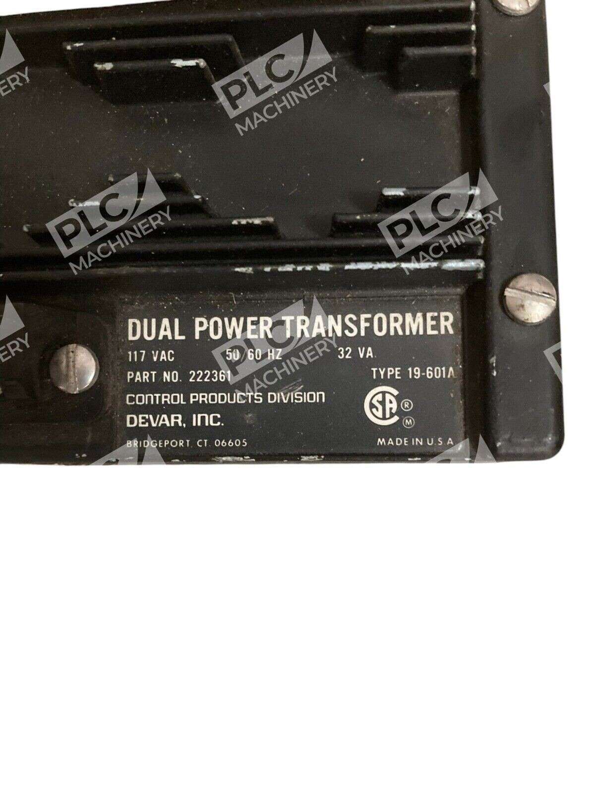 Devar 117VAC Dual Power Transformer 222361 300mA 19-601A Dual Regulator 222116 - Image 4