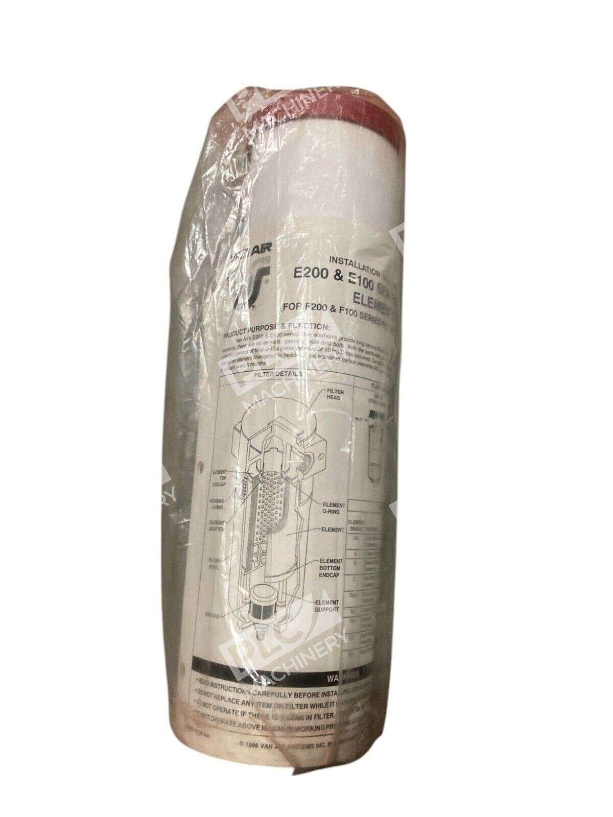 Vanair E100-350-B - Vanair 26-2076 Air Systems Filter Element E100-350-B