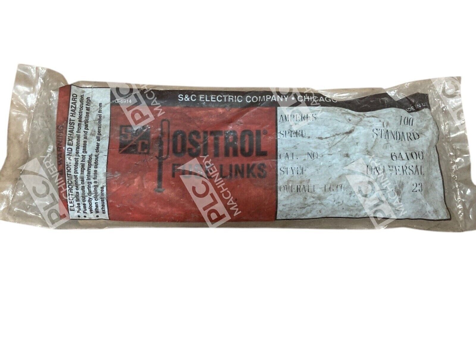 S&C Positrol 100A 23" Standard Universal Fuse Link 64100 - Image 2