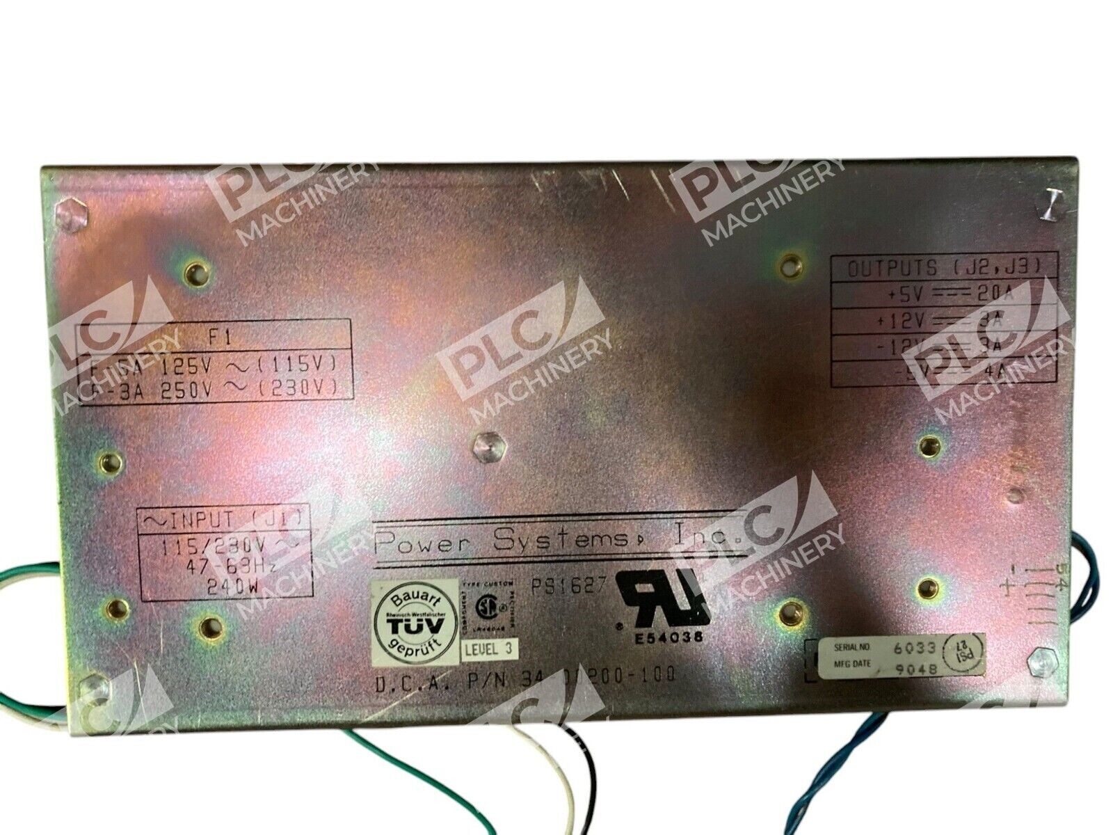 Power Systems 34-00200-100 - Power Systems PS1627 Level 3 Power Supply Board 34-00200-100