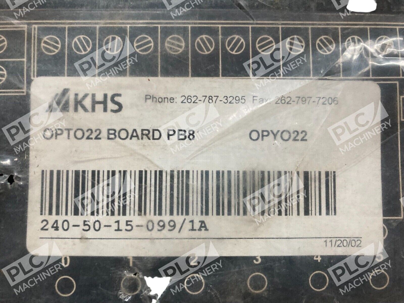 Opto22 PB8 - Opto22 KHS OPYO22 I/O Module Rack PB8