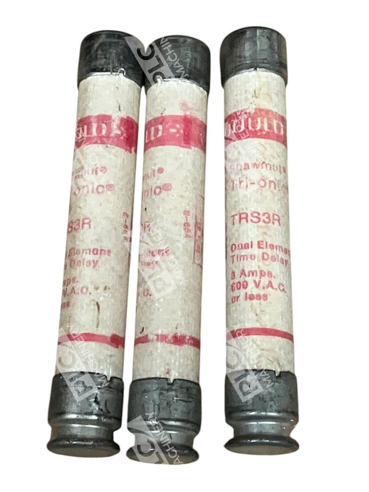 Gould TRS3R - Gould Shawmut Tri-Onic TRS3R 3A 600VAC Fuse TRS3R (lot of 3)