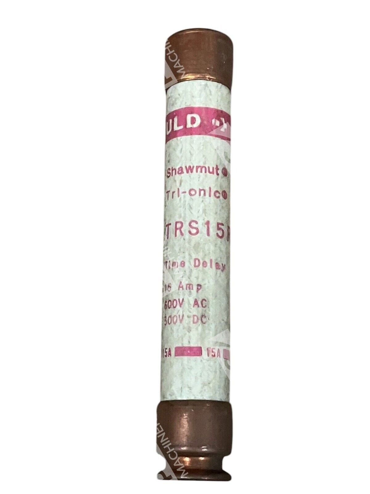 Gould Shawmut Tri-Onic 15A 600VAC Fuse TRS15R (lot of 2) - Image 3