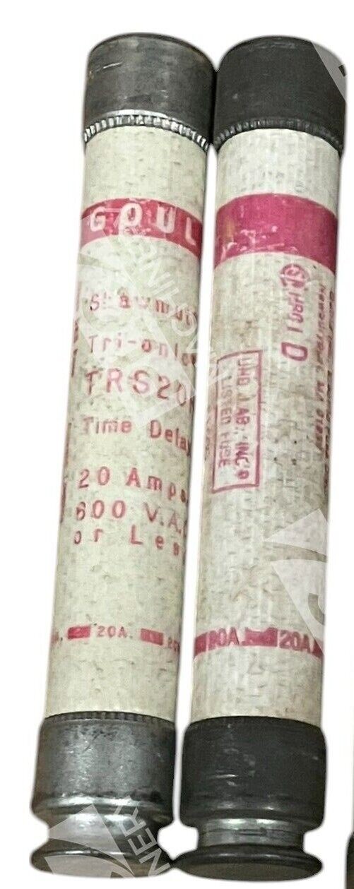 Gould TRS20R - Gould Shawmut Tri-Onic 20A 600V Fuse TRS20R (lot of 2)