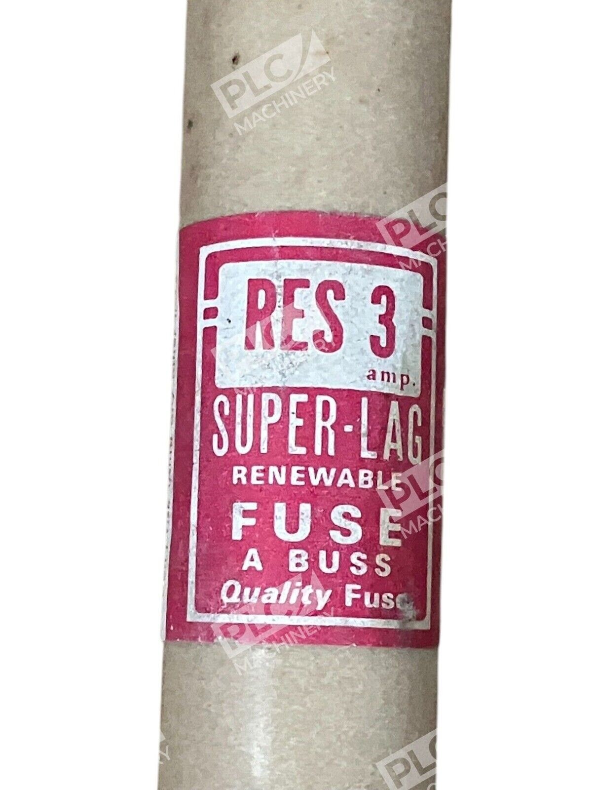 Buss Super-Lag Renewable 3A 600V Fuse RES-3 - Image 3