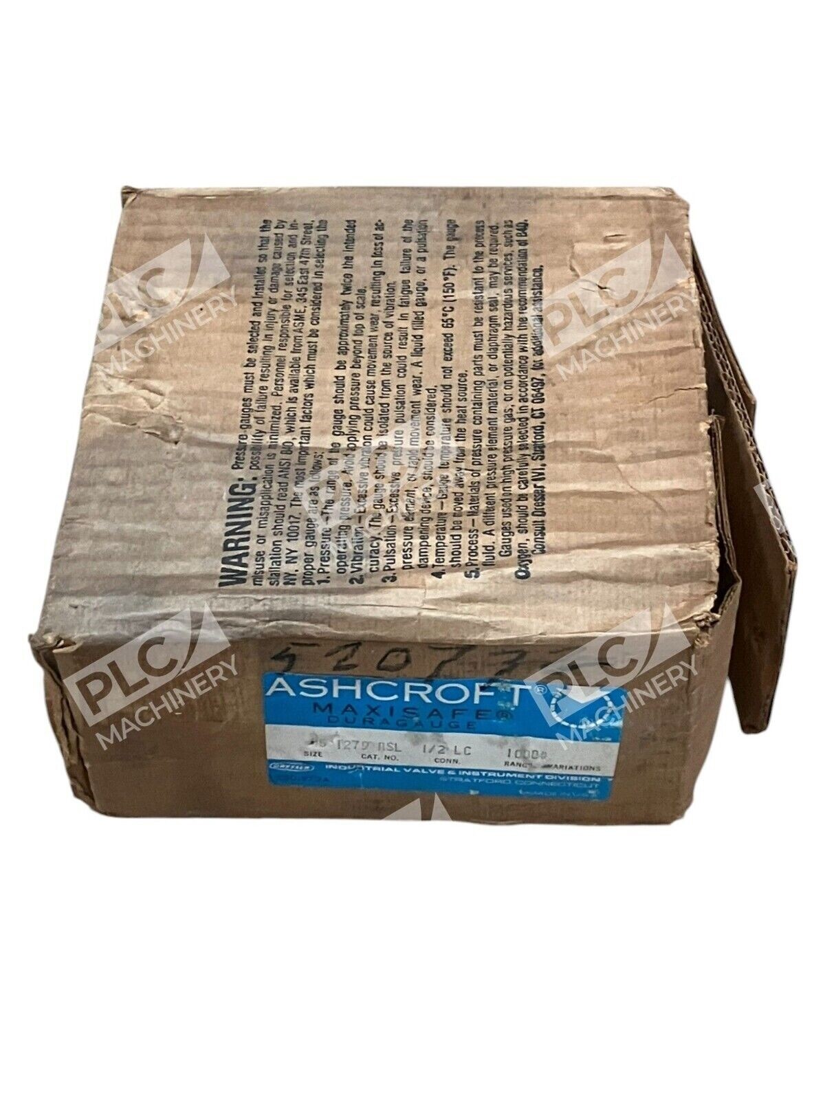 Ashcroft Dresser 250-972A Maxisafe Duragauge 1/2LC 1000# 45-1279-ASL - Image 2