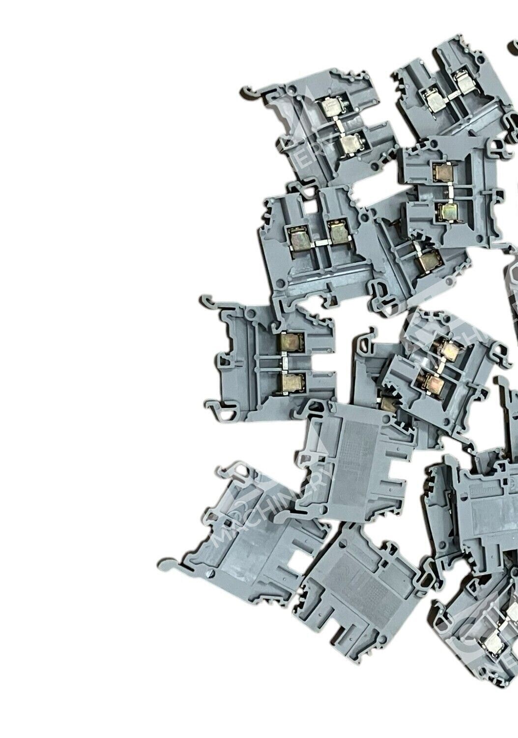Entrelec M4/6 - Entrelec 30A 600VAC 22-10AWG Gray Feed-Through Terminal Bloc