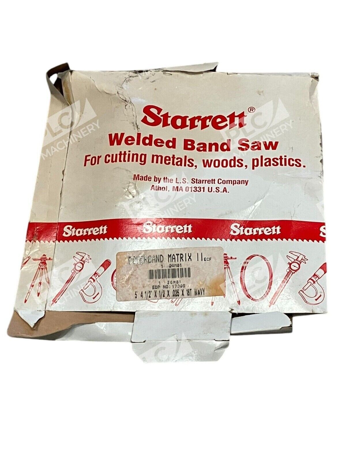 Starrett 2GM81 - Starrett 17395 5'-4-1/2"X1/2"X.025"X18TWavy Bandsaws Powerba
