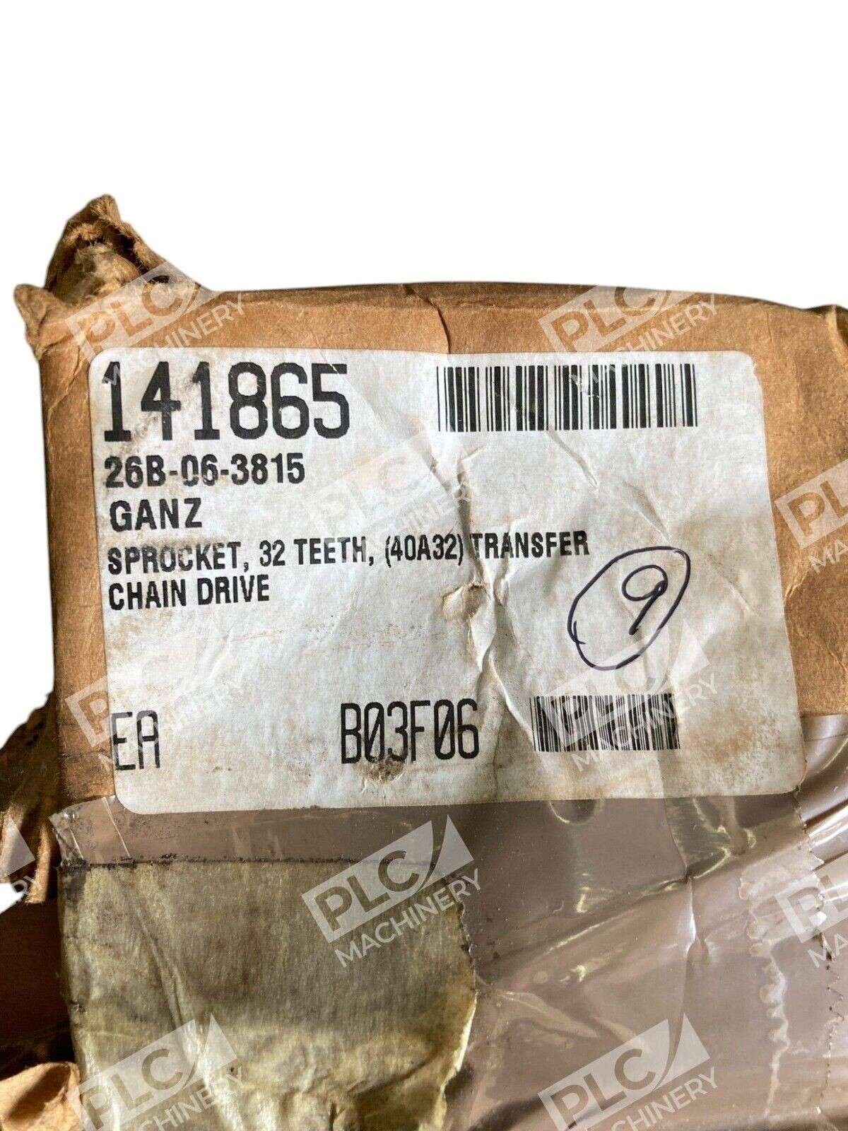 Ganz 26B-06-3815 32 Teeth Sprocket 40A32 Transfer Chain Drive 141865 (Box of 9) - Image 3