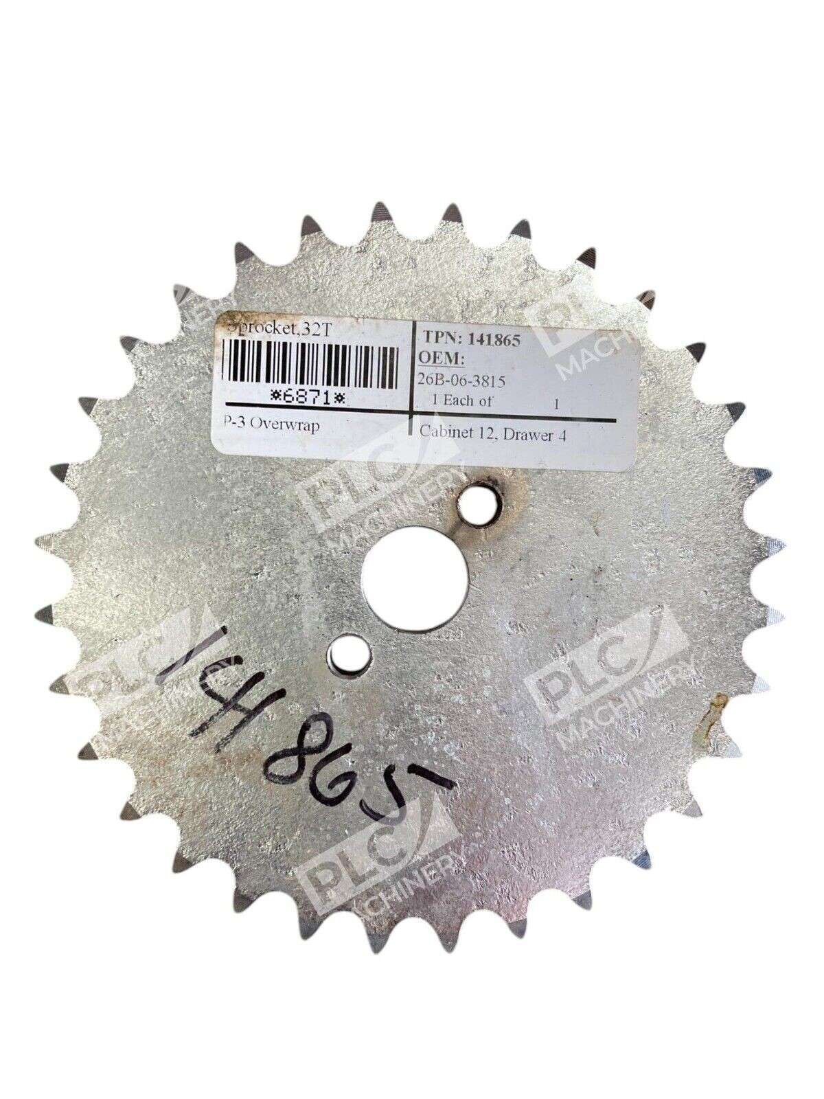 Ganz 26B-06-3815 32 Teeth Sprocket 40A32 Transfer Chain Drive 141865 (Box of 9) - Image 5