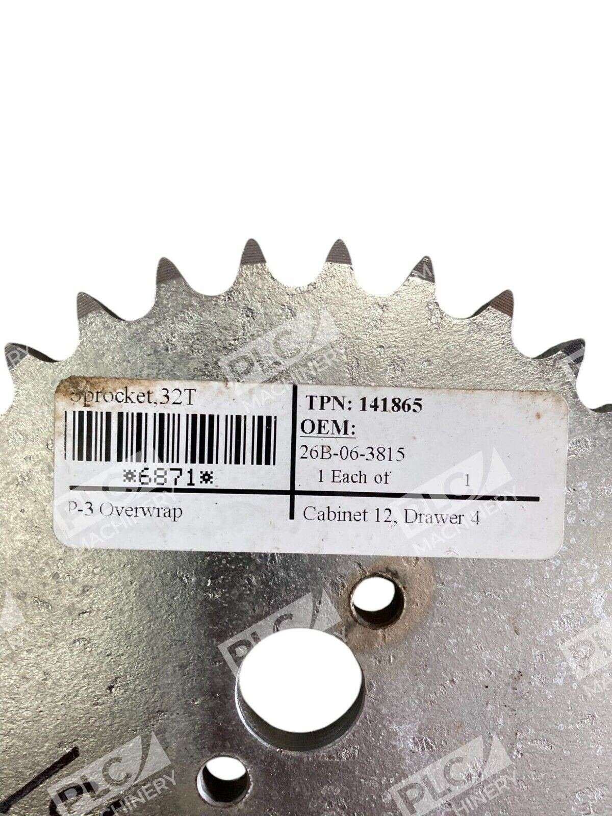 Ganz 26B-06-3815 32 Teeth Sprocket 40A32 Transfer Chain Drive 141865 (Box of 9) - Image 6
