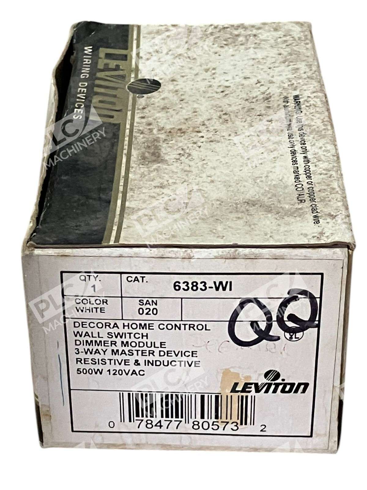 Leviton 6383-WI - Leviton 500W 120VAC 3-Way Dimmer Module Wall Switch 6383-WI