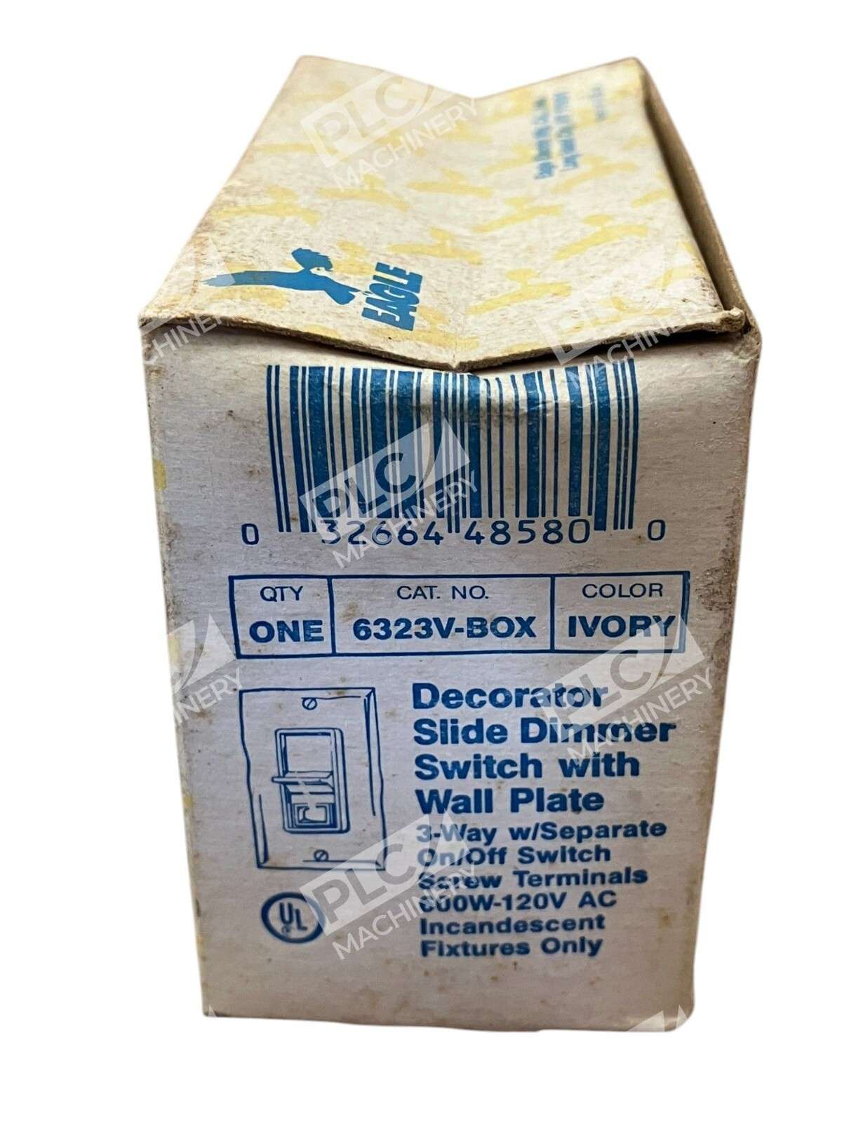 Eagle 6323V Ivory Decorator Slide Dimmer Switch Wall Plate 6323V-BOX (lot of 3) - Image 4