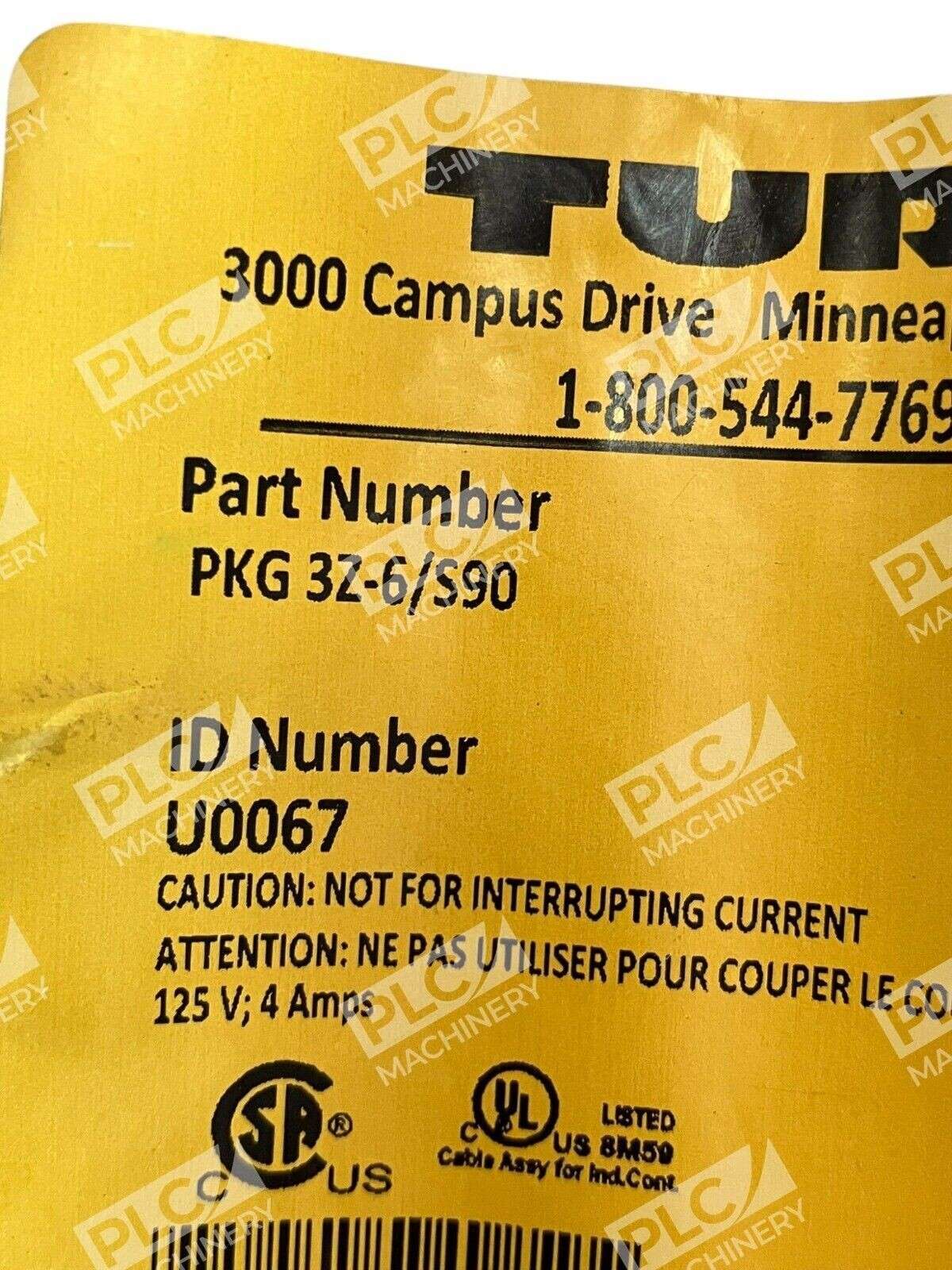 Turck 6m Single Ended Cordset PKG 3Z-6/S90 - Image 4