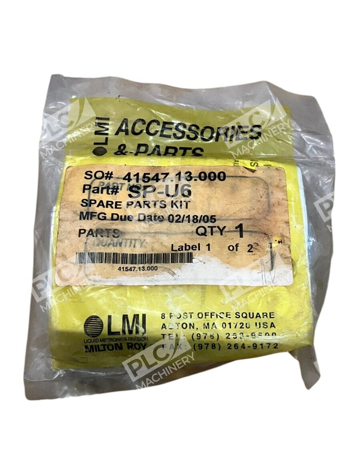 Milton Roy SP-U6 - Milton Roy Liguid Metronics LMI Chemical Metering Pump Spare