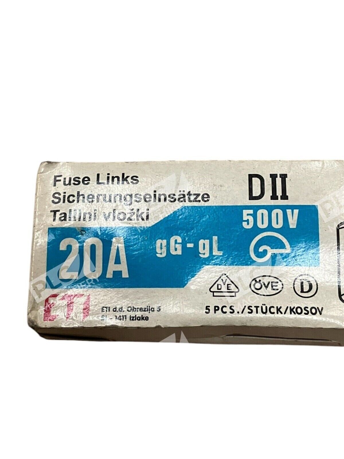 ETI 20A 500V Fuse Links DII (Box of 3) - Image 3