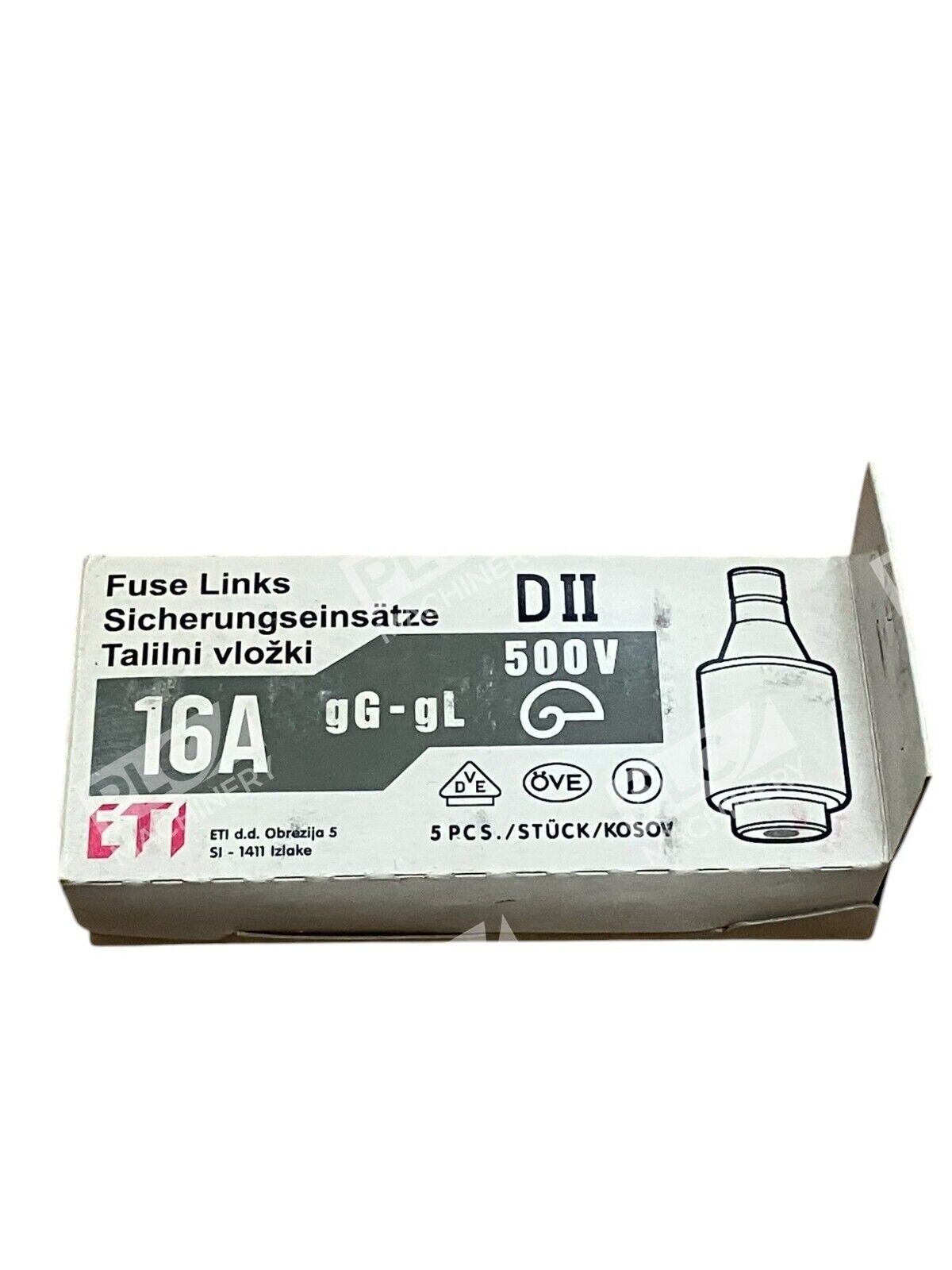 ETI 2312105-01 - ETI DII 500V 16A Fuse Links 2312105-01 (Box of 5)