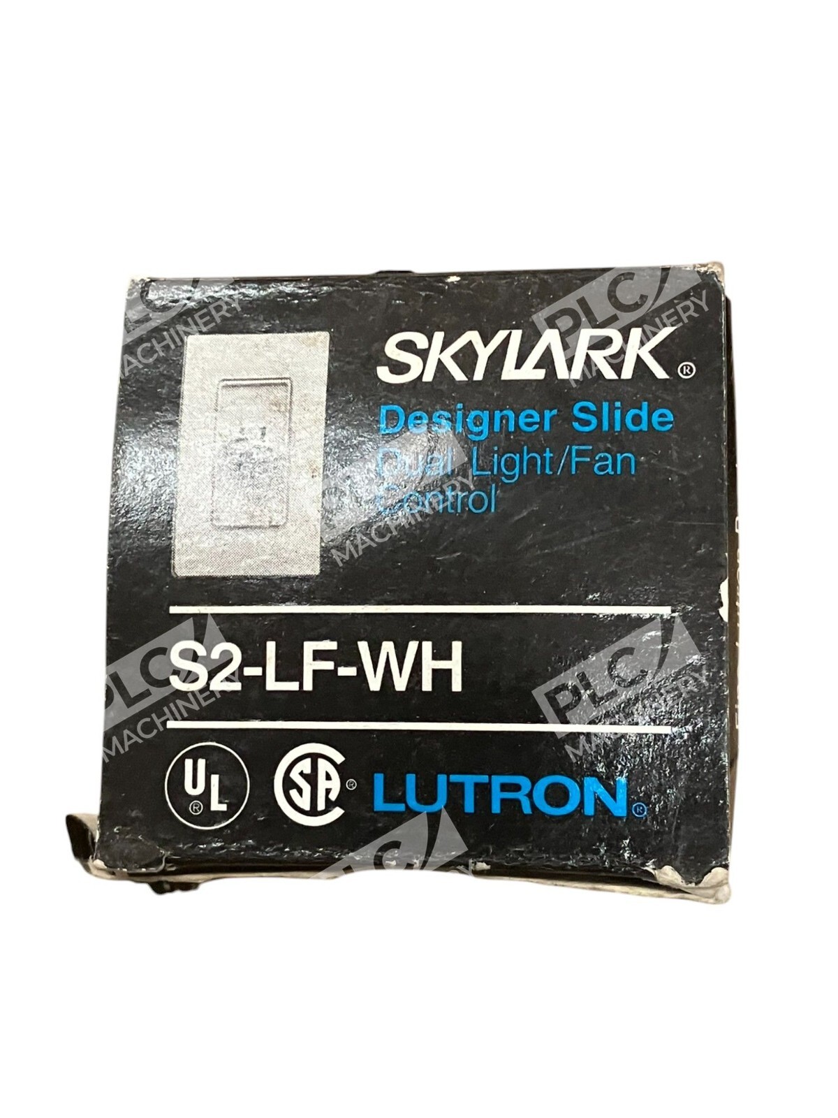 Lutron S2-LF-WH - Lutron Skylark Designer Slide Dual Light Fan Control S2-LF-W