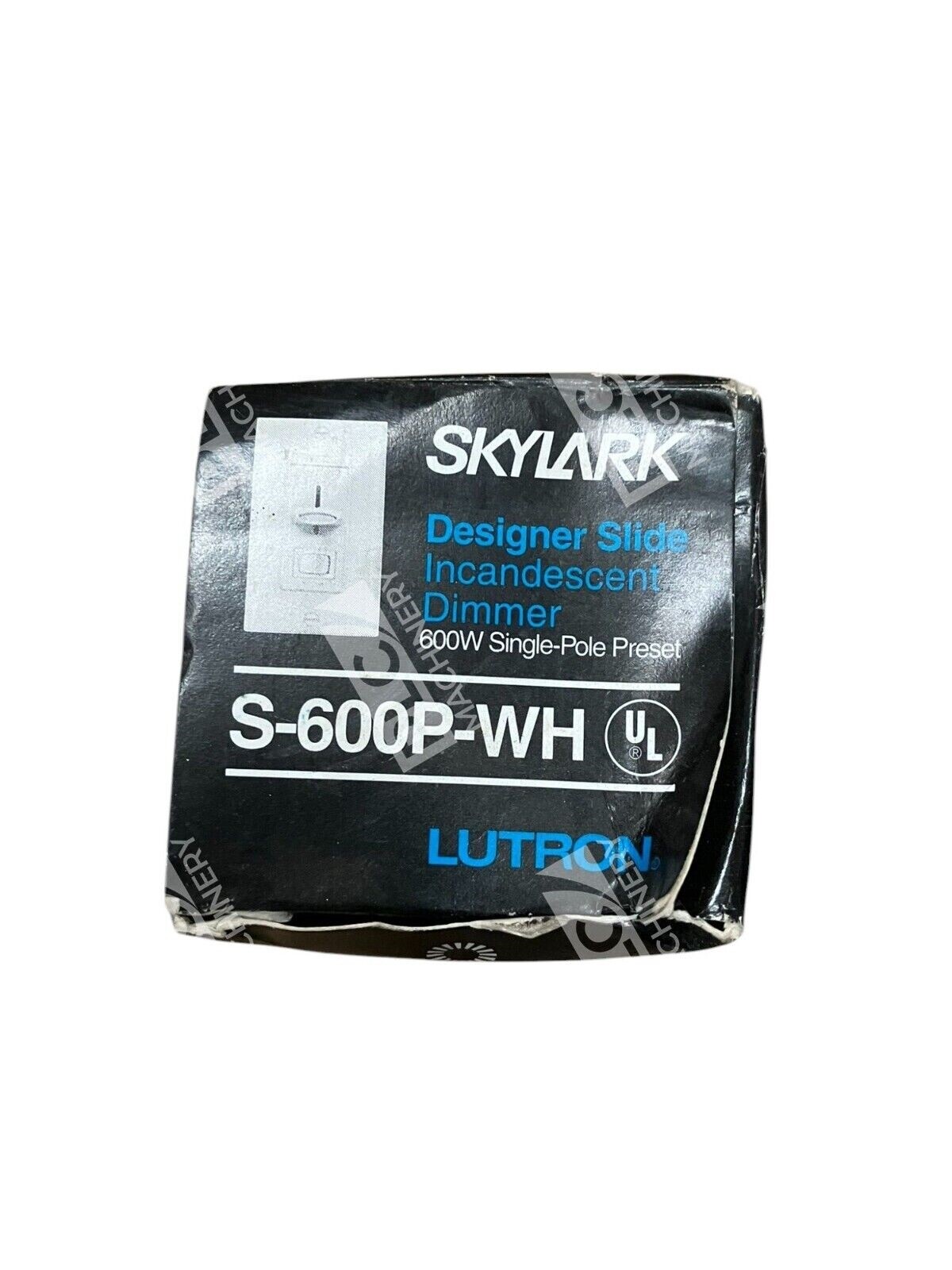 Lutron Skylark 600W Single-Pole Preset Incandescent Dimmer S-600P-WH - Image 2