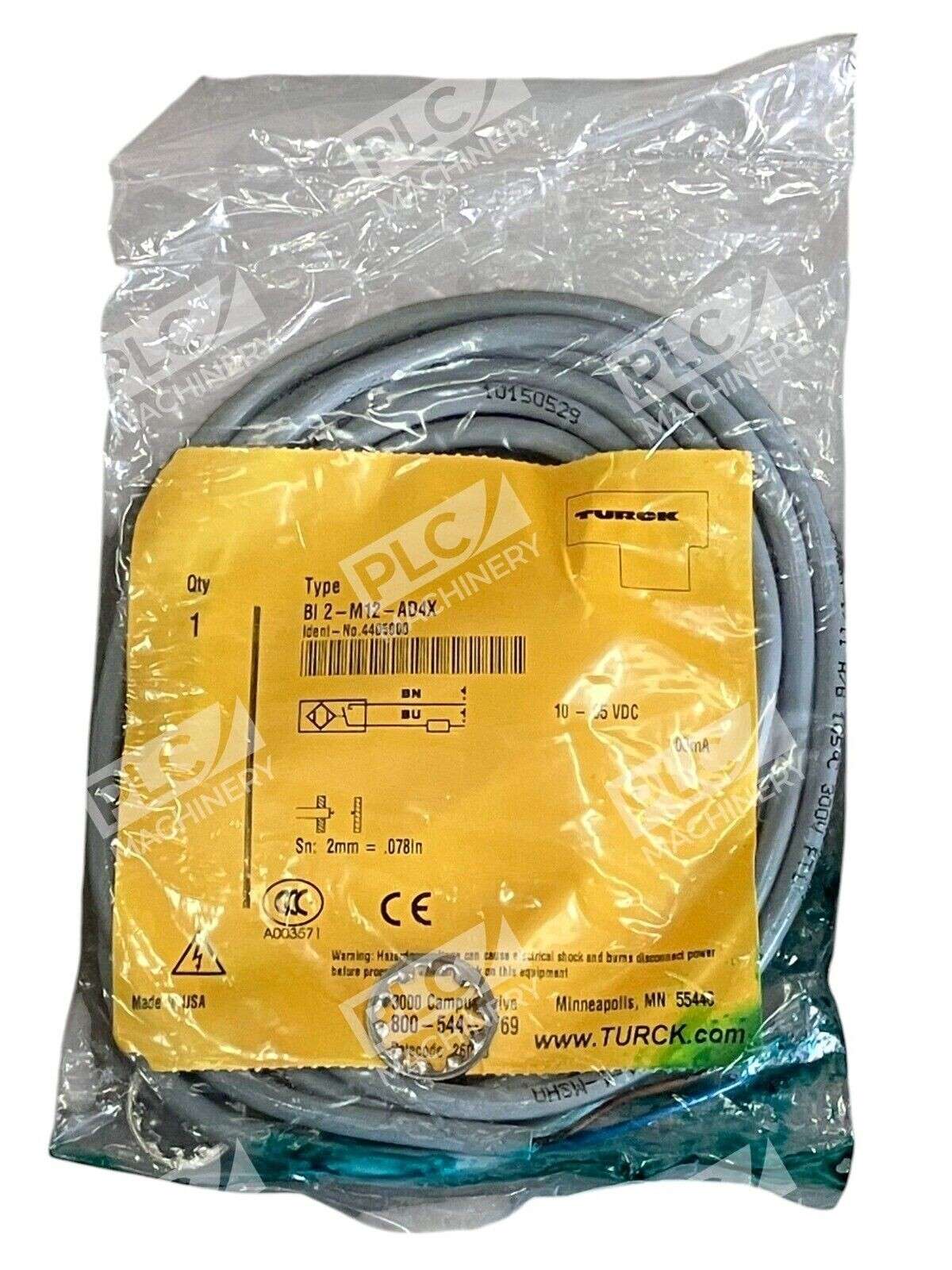 Turck BI 2-M12-AD4X - Turck 4405000 Inductive Sensor BI 2-M12-AD4X