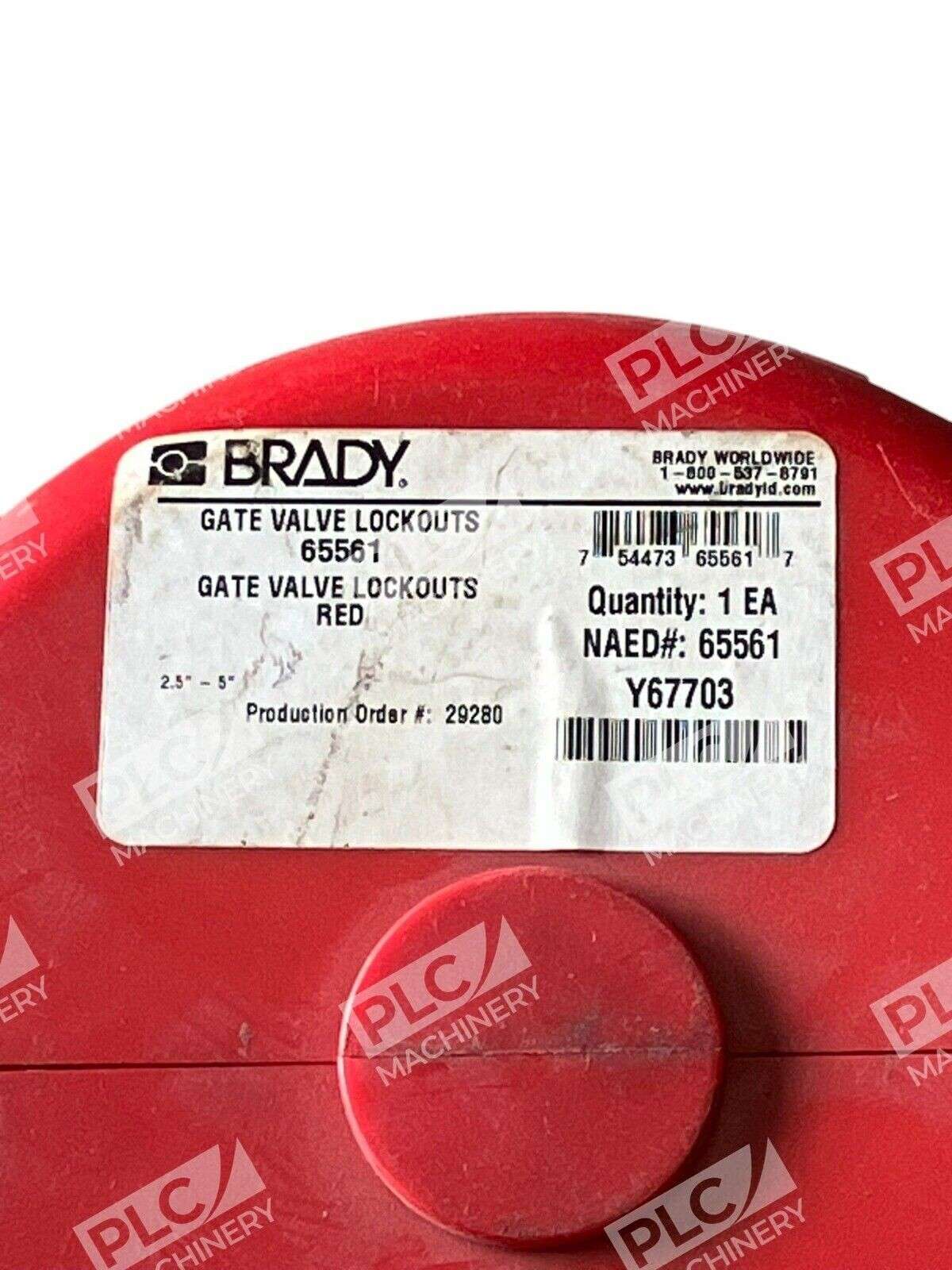 Brady Y67703 Red Gate Valve Lockouts 65561 - Image 3