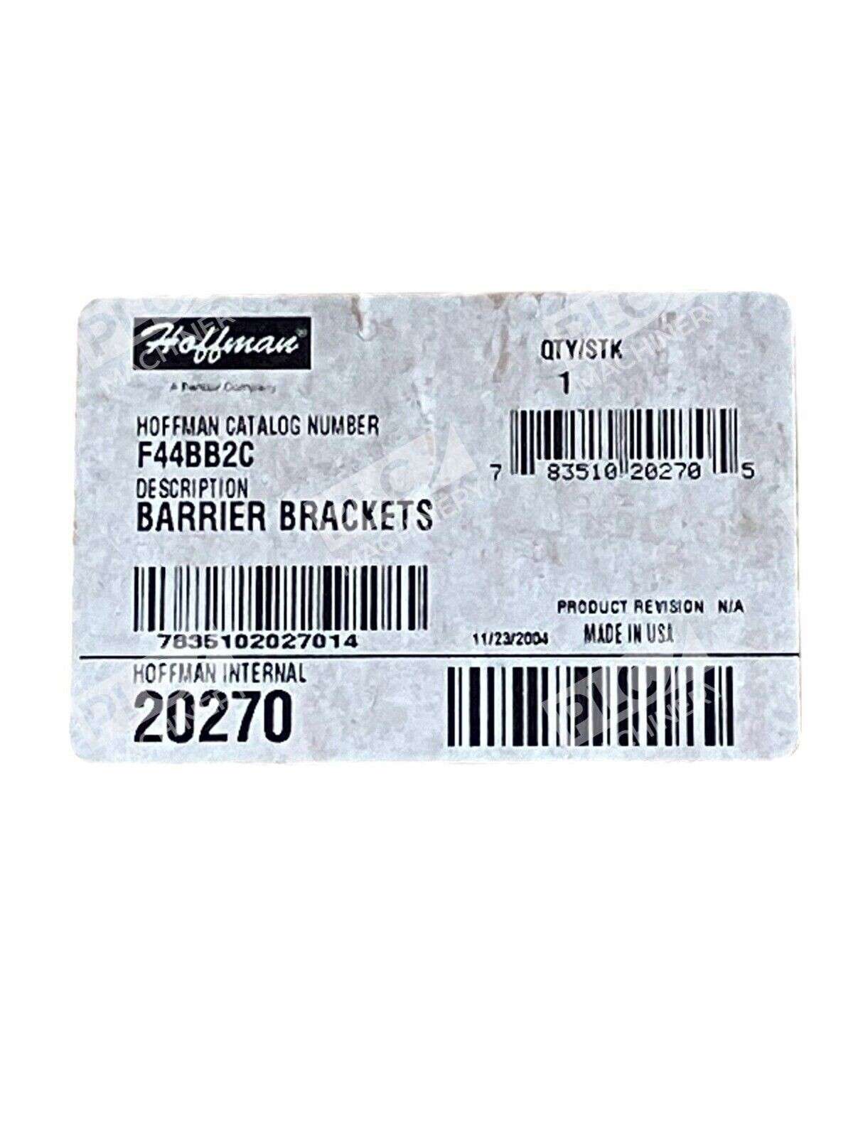 Hoffman F44BB2C Barrier Brackets 20270 - Image 3