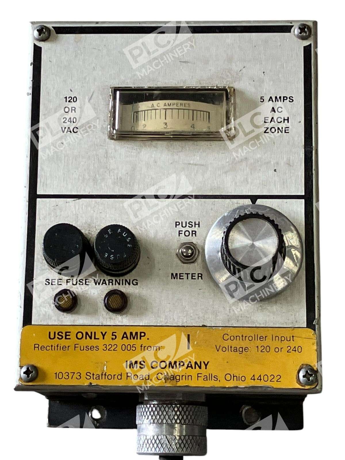 IMS Company 120 Or 240VAC Electrical Controller 5 Amps AC Each Zone - Image 3