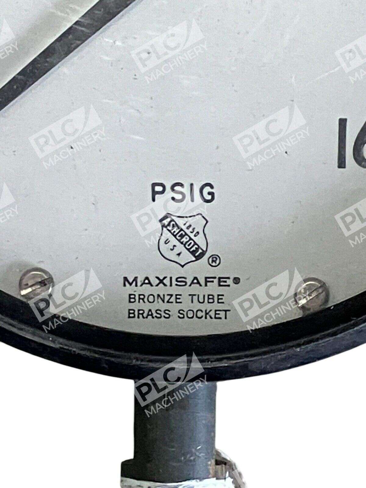 Ashcroft Maxisafe Bronze Tube Brass Socket 0-160PSIG - Image 3