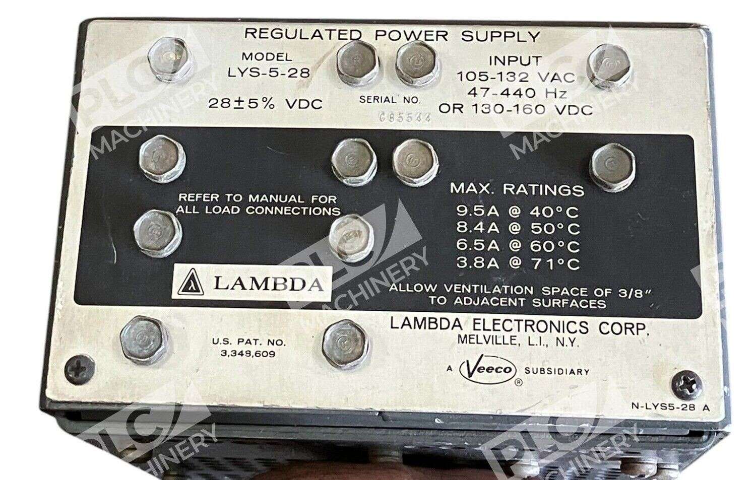 Lambda LYS-5-28 - Lambda Regulated Power Supply LYS-5-28