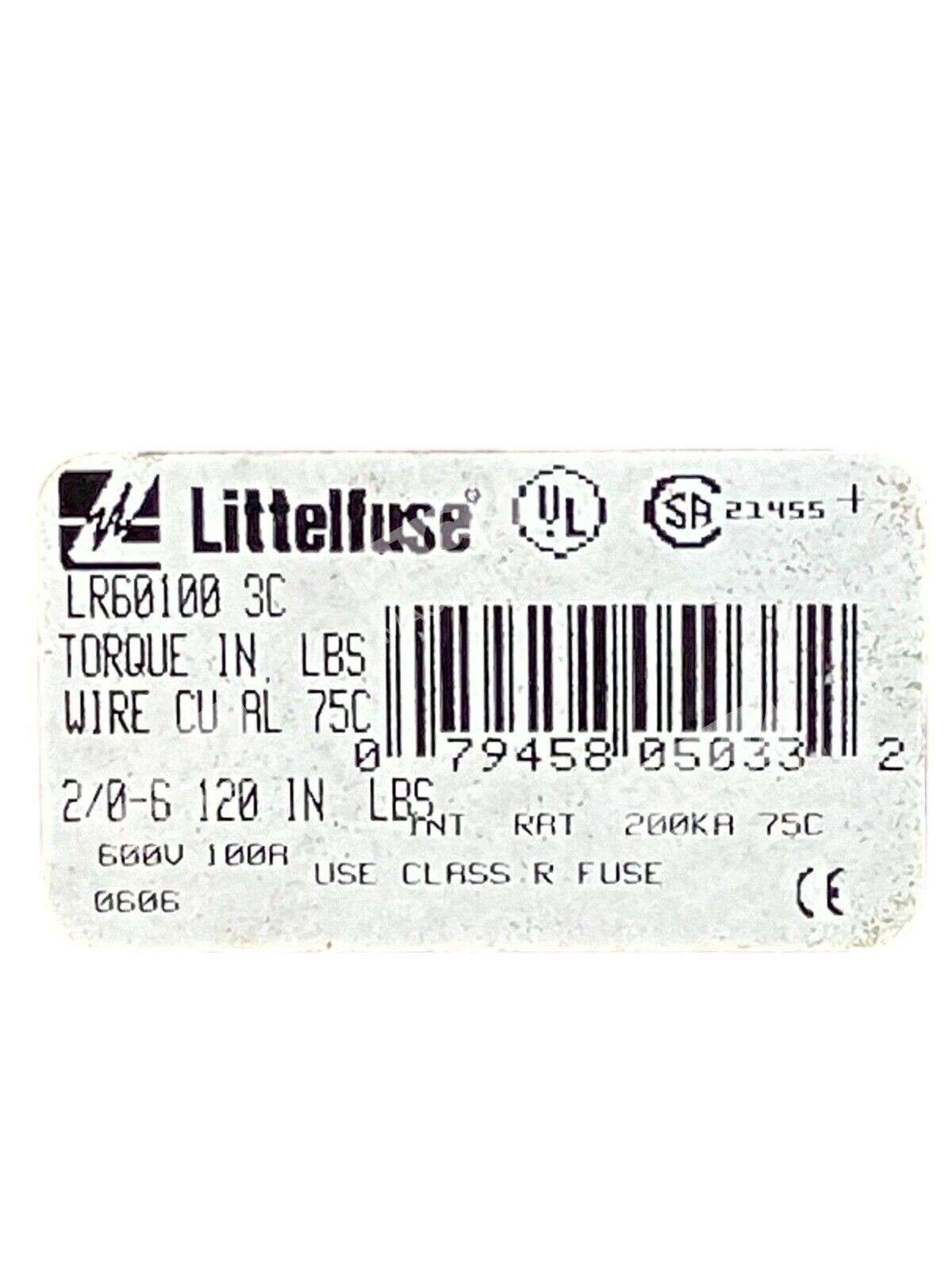 Littelfuse 600V 100A Fuse Holder LR60100 3C - Image 4