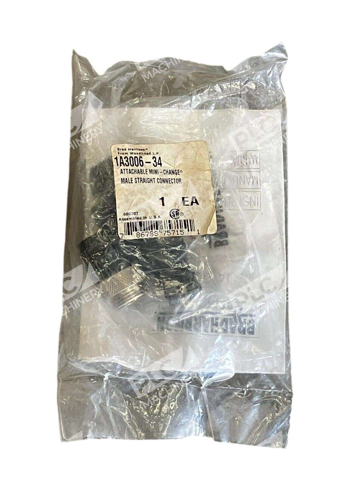 Brad Harrison 1A3006-34 - Brad Harrison Woodhead LP Mini Change Male Straight Connecto