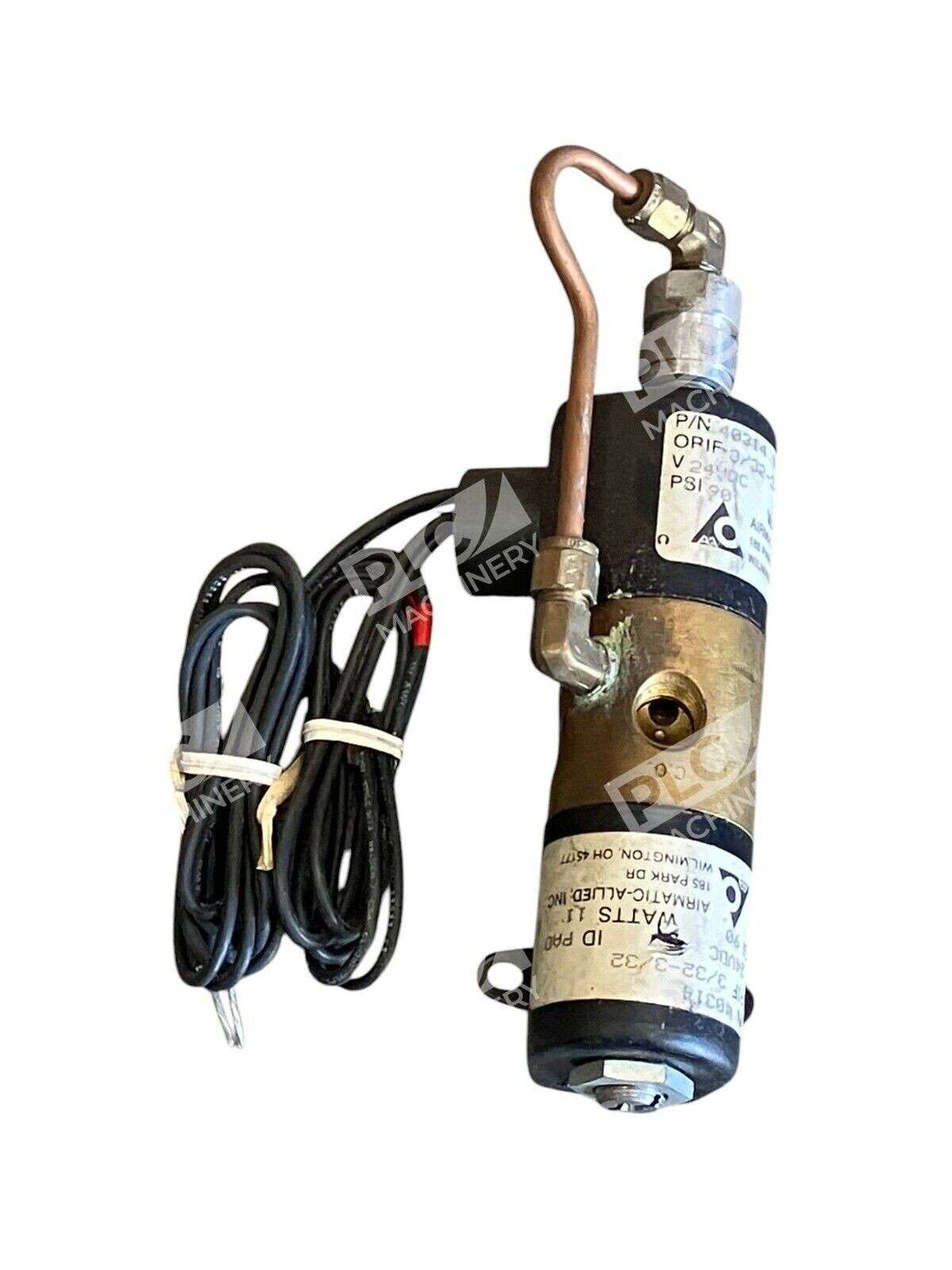 Airmatic Allied 90PSI 24VDC 11W 3/32-3/32 Pneumatic Valve 40314 - Image 2